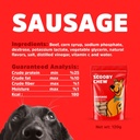 Scooby Chew  with Sausage Dog Treats 120 g