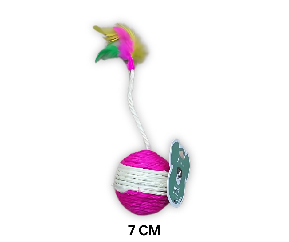 67a5e745_ue-cat-scratching-ball-with-feather-large-7cm
