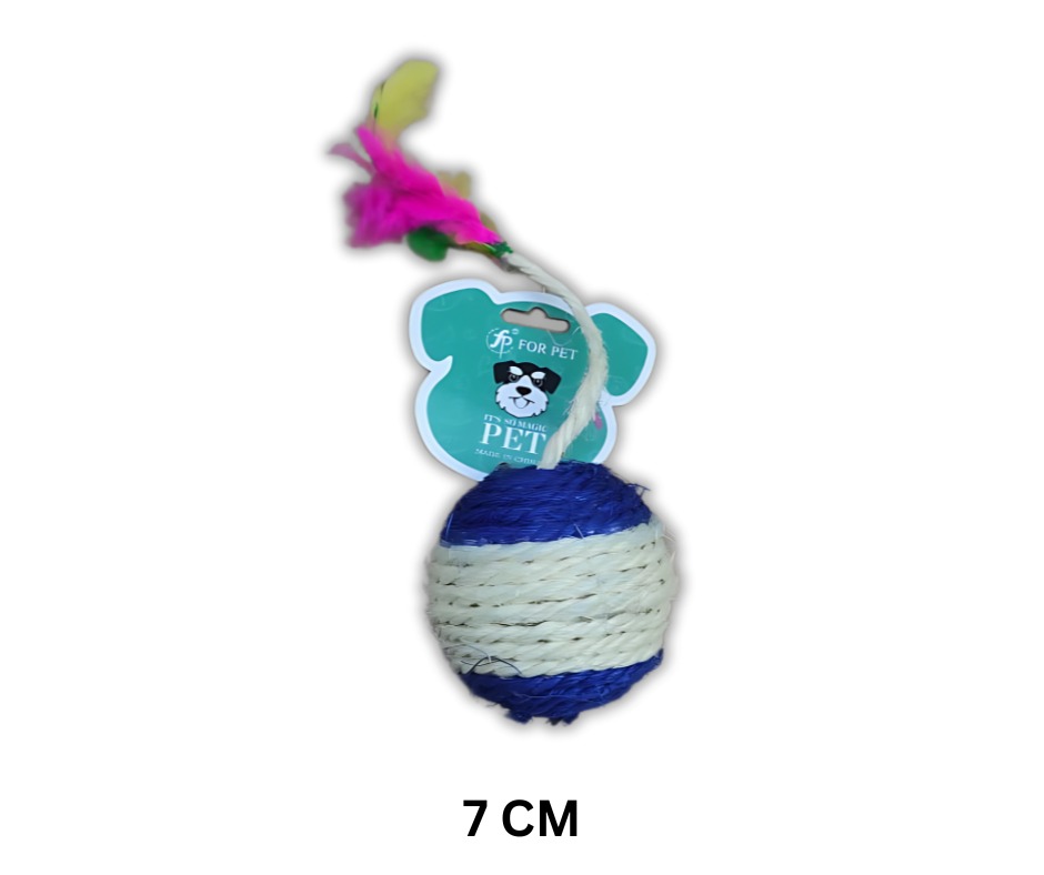67a5e745_ue-cat-scratching-ball-with-feather-large-7cm