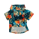 Petmoda Hawaiian Dog Shirt Size 2 - Tropical Leaves