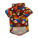 Petmoda Hawaiian Dog Shirt Size 4 - Tropical Parrots