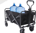Folding Wagon, Portable with W Heels, 80kg, Beach Wagon, Wide, Big360 Wheels &, Outdoor, Beach, Camping, Shopping, pets