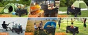 Folding Wagon, Portable with W Heels, 80kg, Beach Wagon, Wide, Big360 Wheels &, Outdoor, Beach, Camping, Shopping, pets