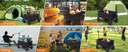 Folding Wagon, Portable with W Heels, 150kg, Beach Wagon, Wide, Big360 Wheels, Outdoor, Beach, Camping, Shopping, pets