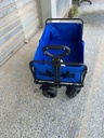 Folding Wagon, Portable with W Heels, 120kg, Pet Transport Wagon, Wide, Big360 Wheels, Outdoor, Beach, Camping & Shopping
