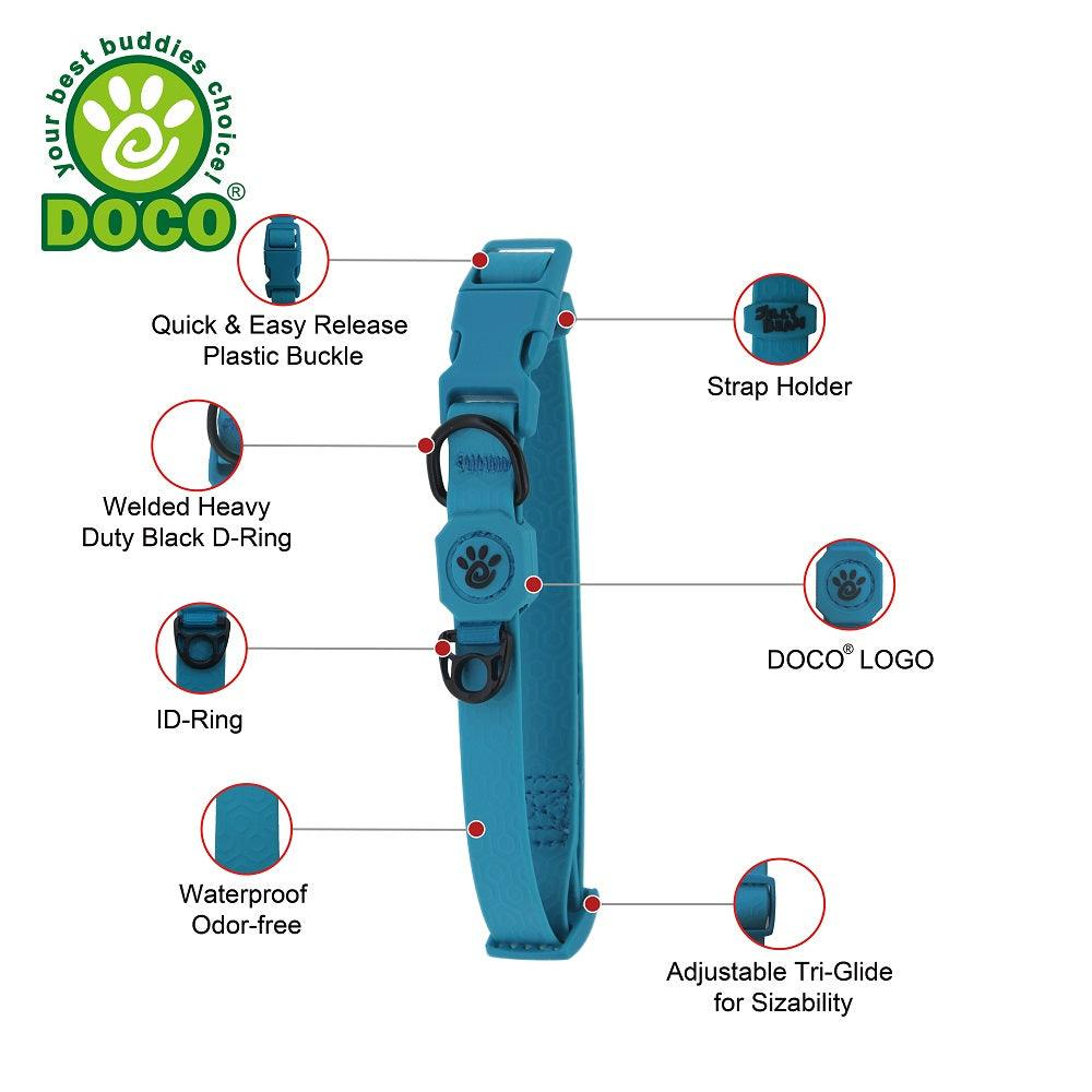 DOCO® Jelly Bean Nylon Dog Collar Large (2.5cm x 53-64cm)
