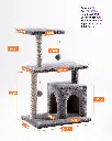 Cat House Tree with Scratching Posts and Condo