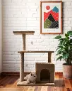 Cat House Tree with Scratching Posts and Condo