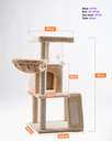 Cat House Deluxe Multi-Level Cat Tree Tower with Condo, Hammock, Scratching Posts & Toys