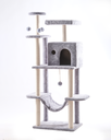 Cat House XL Multi-Level Tree Tower with Condo, Hammock, Scratching Posts & Toys