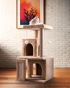 Cat House Compact Tree with Condo, Scratching Posts & Hanging Toy