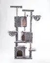 Cat House XL Multi-Level Tree Tower with Triple Condos, Hammocks & Scratching Posts