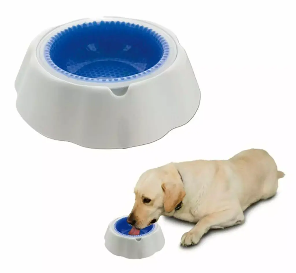 Cooling Pet Bowl with Non-Slip Base – Keeps Food & Water Fresh for Cats and Dogs