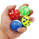 Plastic Balls with Bells Pet Toy (4 balls)
