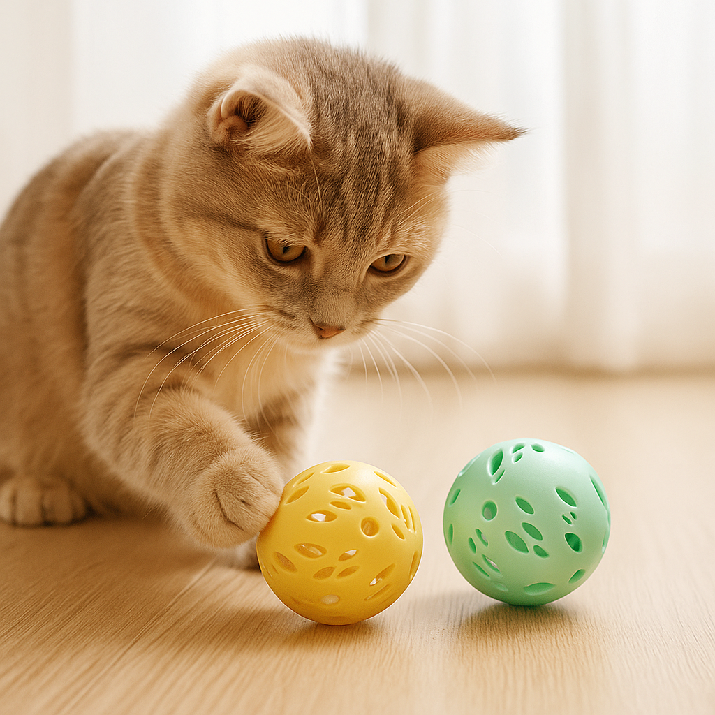 Plastic Big Balls with Bells (2 Balls)