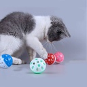 Plastic Balls with Bells Pet Toy (4 balls)