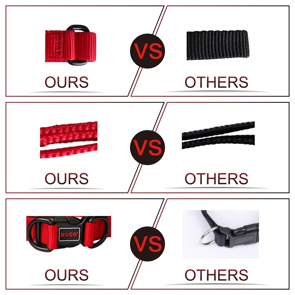 Doco Double DD Nylon Collar XL (3.8 x 52-75cm)