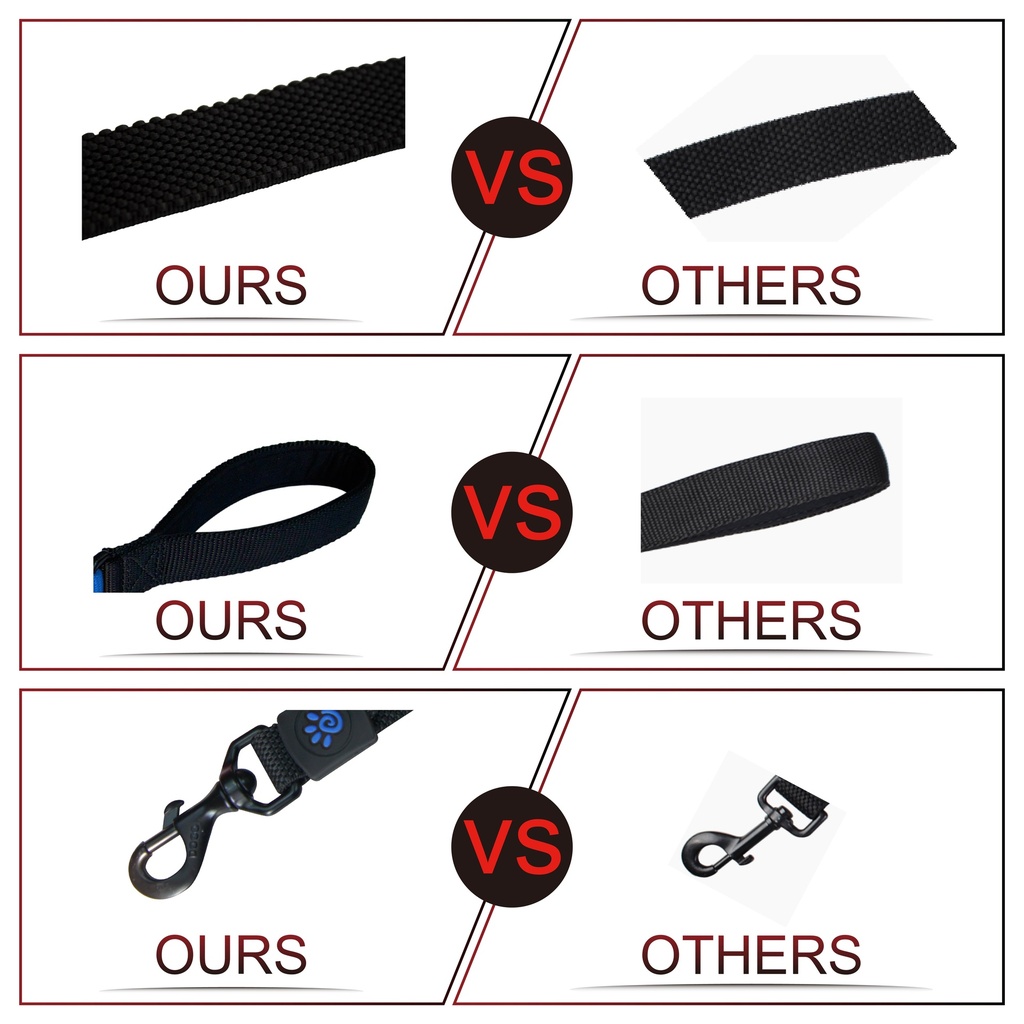 DOCO Shock Absorbing Bungee Nylon Dog Leash Large (2.5 x 120cm )