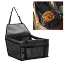 Waterproof Dog Car Booster Seat, Portable Pet Booster Travel Safety Protector For S/M Dogs, with Zippered storage pocket