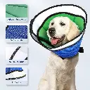 INKZOO Dog Cone Collar After Surgery Soft Pet Recovery Collar for Large Dogs - Size L