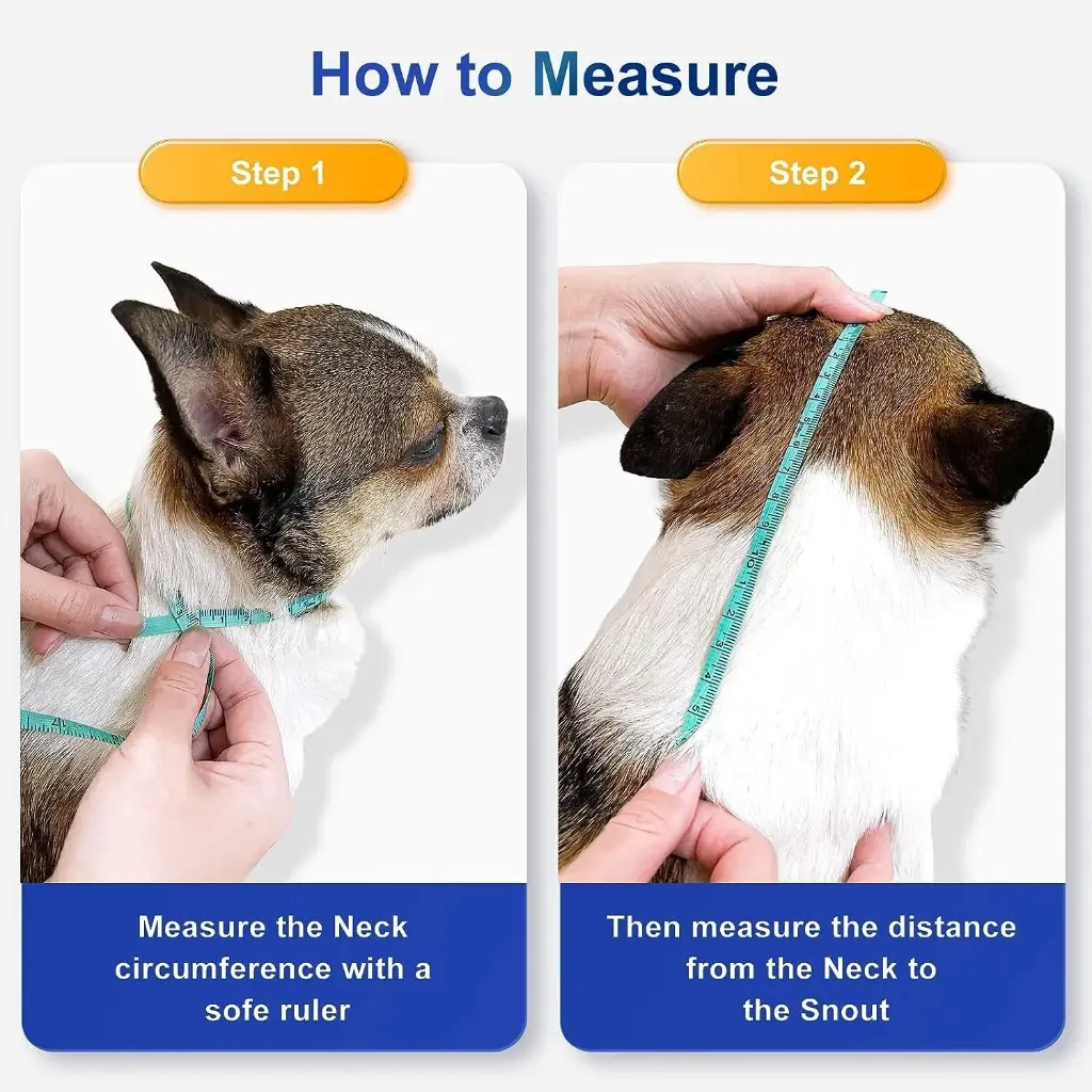 INKZOO Dog Cone Collar After Surgery Soft Pet Recovery Collar for Large Dogs - Size L