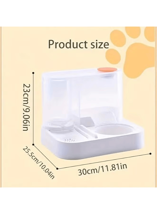 2-in-1 Automatic Pet Feeder with Water Fountain – Cat & Dog Food Dispenser and Water Bowl