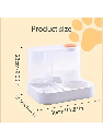 2-in-1 Automatic Pet Feeder with Water Fountain – Cat & Dog Food Dispenser and Water Bowl