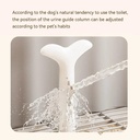 Indoor Small Dog Litter Box with Removable Pole & Mesh Tray – Puppy Training Pad Holder for Clean & Dry Paws 