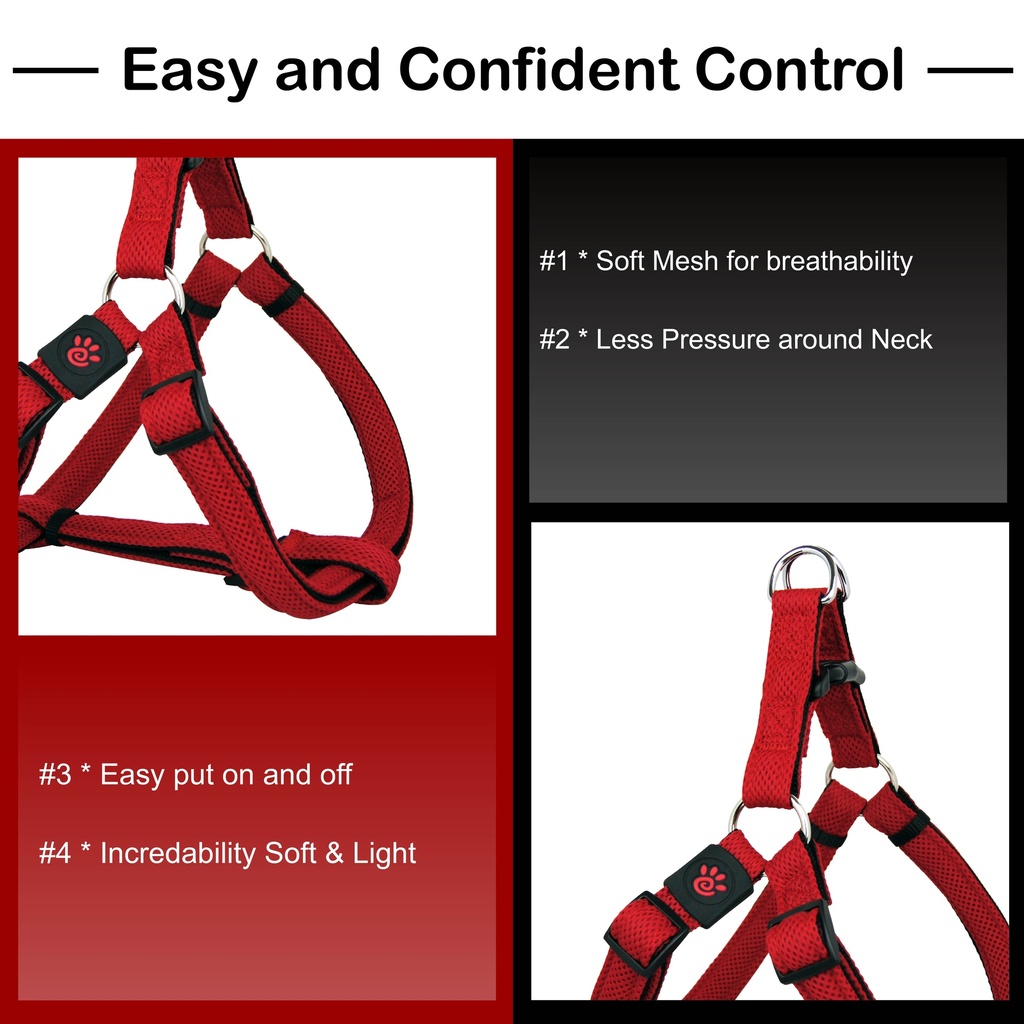 DOCO Puffy Mesh Dog Harness XL (3.8 x 77-112cm)