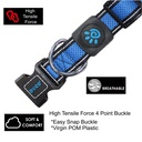 Doco Reflective Stitching Mesh Collar Small (2 x 28-40cm )