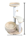 Caty Tree Tower Cat Scratcher 70 X 50 cm - Beige