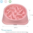 UPSKY Slow Feeder Dog Bowl – 20×20×4.3 cm Anti-Choking & Anti-Bloat Puzzle Bowl | Non-Slip Interactive Feeder for Small & Medium Dogs
