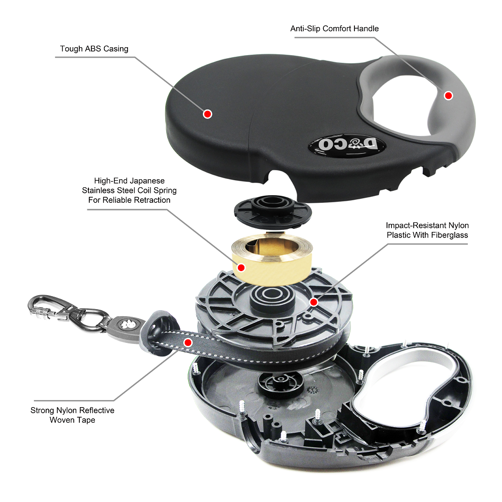  Doco All Day Adventure Retractable Dog Leash Medium