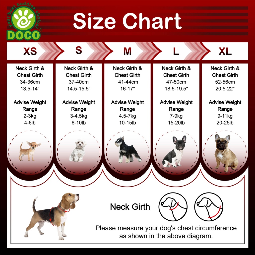 Doco V-Neck Reflective Quick-Fit Comfort Dog Harness Large