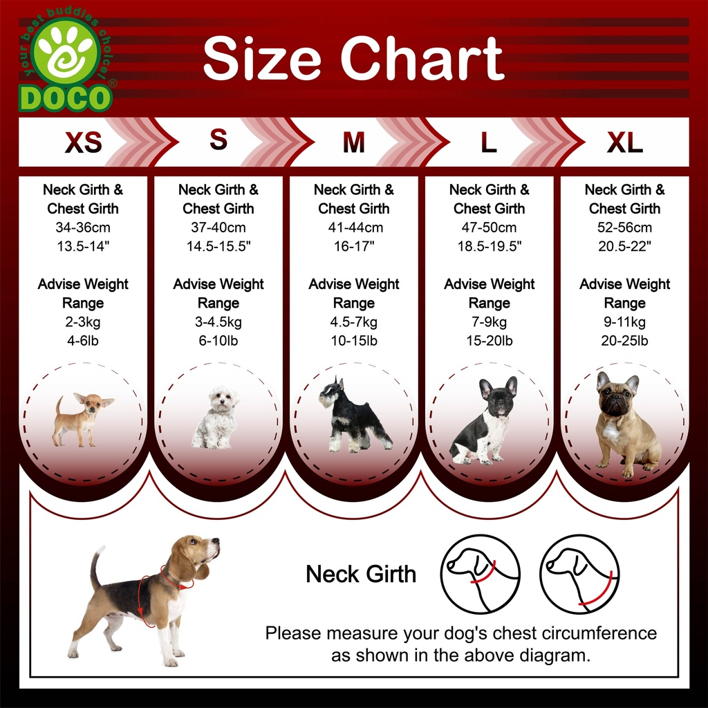 Doco V-Neck Reflective Quick-Fit Comfort Dog Harness Small