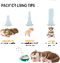 Pet Milk Feeding Bowl with Pacifiers – Self-Sucking Anti-Choke Nursing Feeder for Puppies & Kittens (11×11×5 cm)