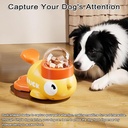 Interactive Duck-Shaped Dog Treat Dispenser & Puzzle Feeder – Slow Feeding Toy for Dogs & Cats | Press-to-Dispense Design for Smart & Healthy Eating