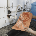 2-in-1 Silicone Pet Bowl for Dogs & Cats – Foldable Slow Feeder & Water Bowl | Portable & Easy to Clean (38×20×4 cm) - Orange