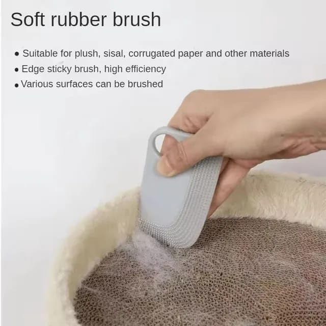 Pet Hair Remover Brush – Reusable Silicone Fur Cleaner for Furniture, Clothes & Car