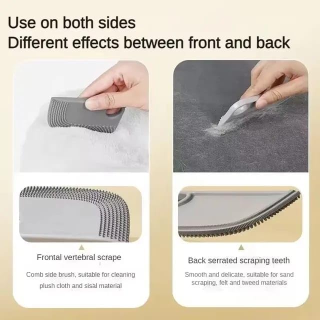 Pet Hair Remover Brush – Reusable Silicone Fur Cleaner for Furniture, Clothes & Car