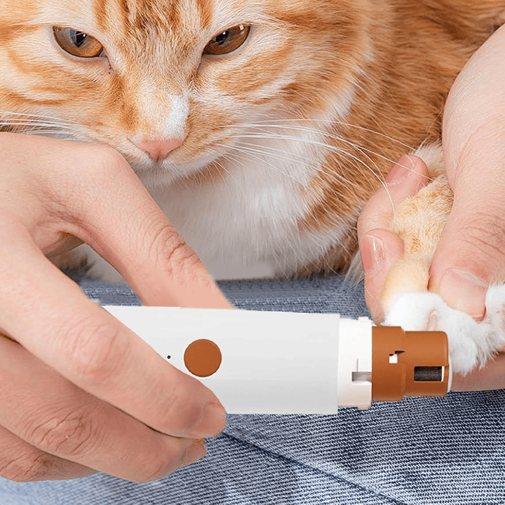 Rechargeable Pet Nail Grinder with Safety Guard – Quiet Electric Nail Trimmer for Dogs, Cats & Small Pets | USB Charging & Low Noise Design