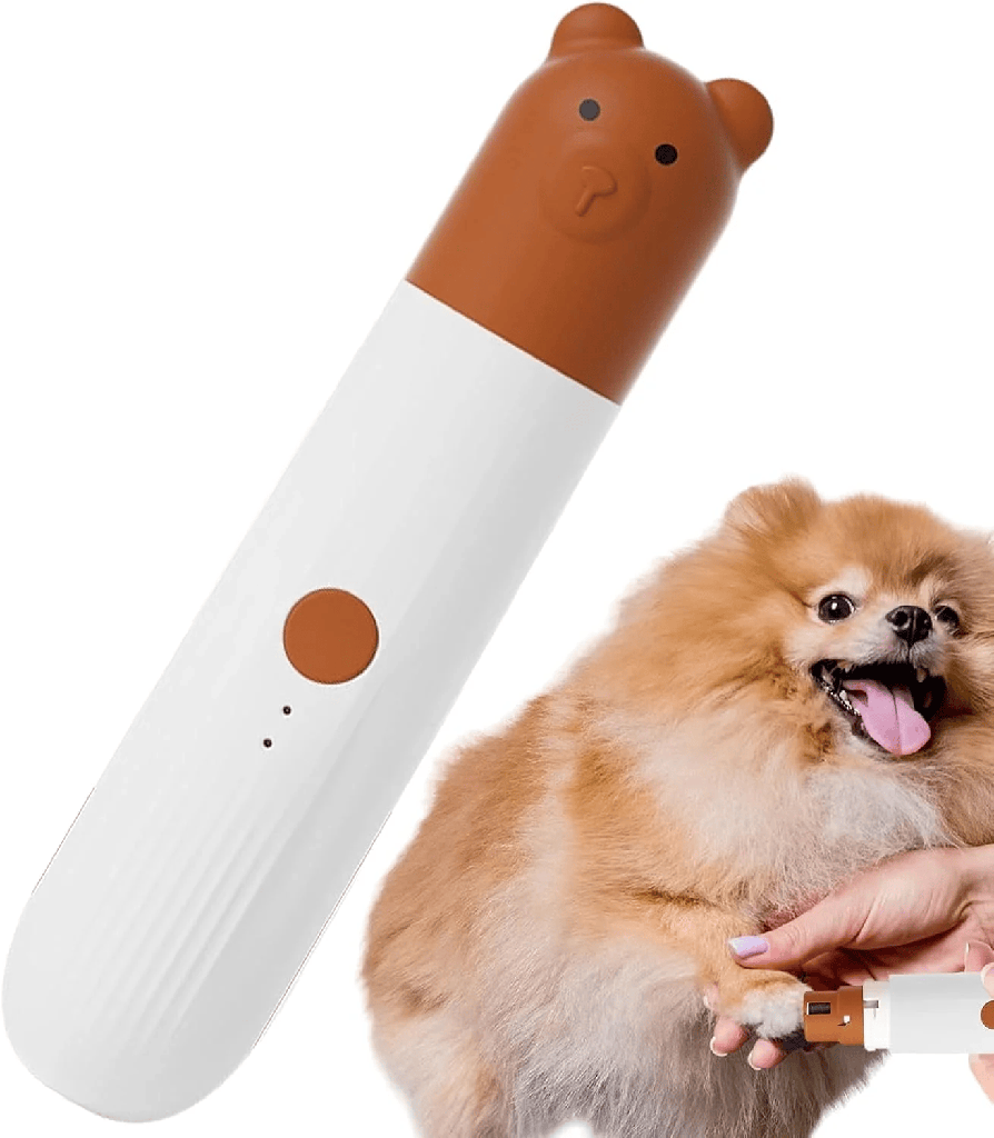 Rechargeable Pet Nail Grinder with Safety Guard – Quiet Electric Nail Trimmer for Dogs, Cats & Small Pets | USB Charging & Low Noise Design