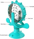 Interactive Pet Treat Wheel Toy – 360° Spinning Windmill Feeder with Suction Base | Fun, Stress-Relief & Exercise Toy for Dogs and Cats