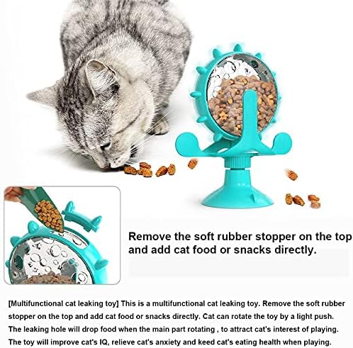 Interactive Pet Treat Wheel Toy – 360° Spinning Windmill Feeder with Suction Base | Fun, Stress-Relief & Exercise Toy for Dogs and Cats