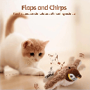 Interactive Flapping Bird Toy for Cats – Rechargeable Cat Toy with Real Bird Sounds, Motion Wings & Catnip Pouch | USB Charging