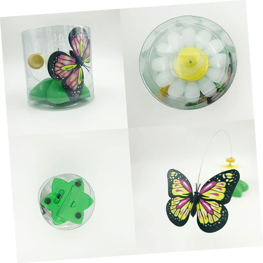 360° Rotating Butterfly Flower Cat Toy – Interactive Battery-Operated Teaser Toy | Fun, Exercise & Stress Relief for Cats and Kittens
