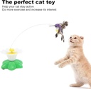 360° Rotating Hummingbird Flower Base - Interactive Toy for Cats| Realistic Motion, Battery Operated