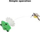 360° Rotating Hummingbird Flower Base - Interactive Toy for Cats| Realistic Motion, Battery Operated