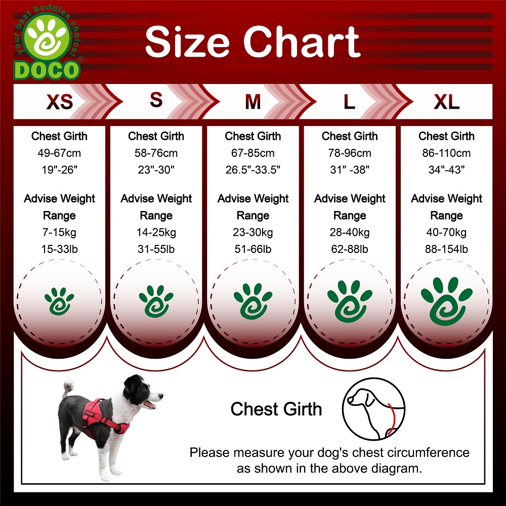 DOCO®VERTEX Power Dog Harness - Medium 