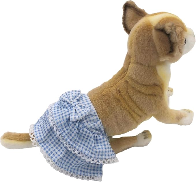 Reusable Skirt Diaper for Small Dogs & Cats – Adjustable Pet Diaper Cover with Cute Ruffled Design